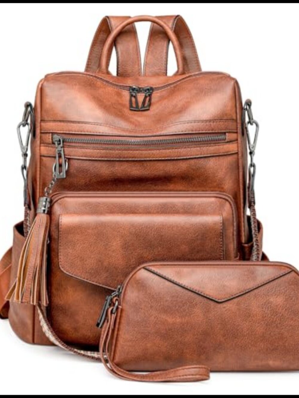 PU Leather Backpack Purse Convertible Shoulder Bag Handbag